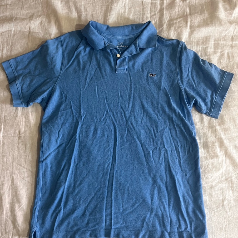 Vineyard vines light blue polo
